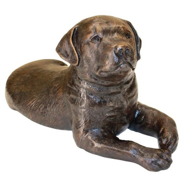 Labrador Puppy Dog Cast Bronze Garden Statue Outdoor display artwork